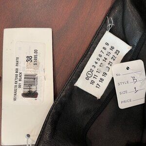 Maison Margiela Leather Pants Women's 38 Size